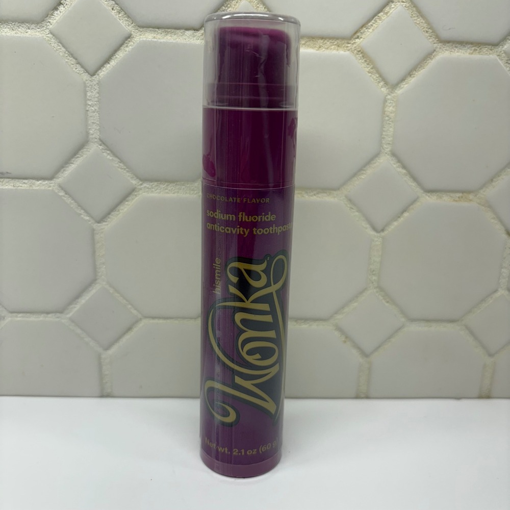 Hismile Wonka Toothpaste Unisex 2.1oz Purple Chocolate Flavor Sodium Fluoride
